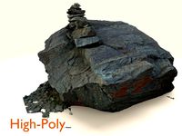 Scanned Sharp Dark Marking-Stone