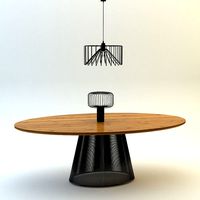 Table and lamp loft set