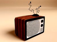 Cartoon Old TV