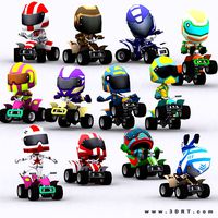 3DRT - chibii racers - quad bikes