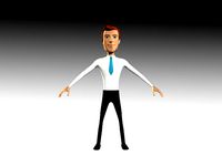 Jhon Cartoon Business Man