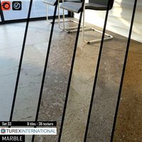 TUREX INTERNATIONAL Marble Tiles Set