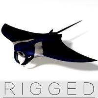 manta ray  rigged