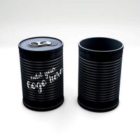 Product Tincan Ribbed Metal Tin Can