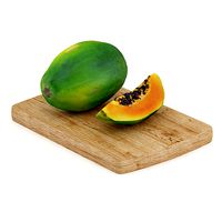 Papaya on Wooden Board