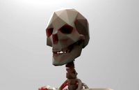 Low poly skeleton