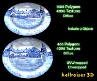 Plate - PBR - Textured Includes 2 Objects