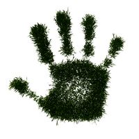 Green Peace Hand