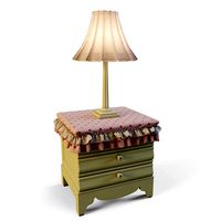 Nightstand with lamp
