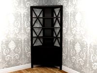 Laura Ashley Balmoral Chestnut Corner Bookcase 2 Door
