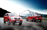 Full sized red SUV