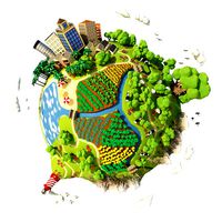 3D Cartoon Planet Summer