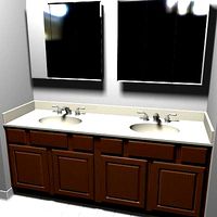 Bathroom Vanity Sink and Light Fixture
