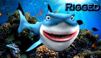 Cartoon blue shark