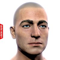 Average Caucasian Male Head