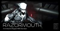 Razormouth - Animated Low Poly PBR Monster