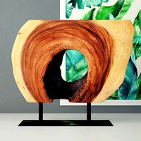 Wooden Decoration on Stand