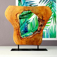 Wooden Decoration on Stand