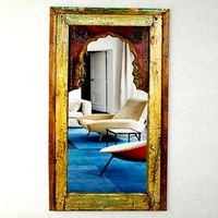 Antique Moorish Arched Mirror