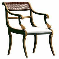 White And Brown Armchair 1