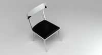 Silver And Black Chair