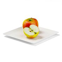 Apples on White Plate