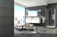 modern grey bathroom 3 illumination sets