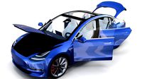 Tesla Model 3 with interior