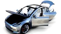 Tesla Model 3 Silver with interior