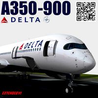 Airbus A350-900 XWB Delta airlnes Ext 1