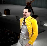 3d model of Freddie Mercury singer