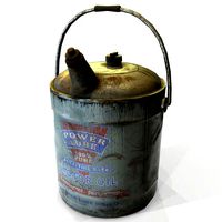 3D Oilcan Retro Vintage PBR Textures Game Ready