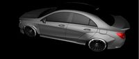 mercedes cla rocket bunny