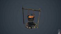Campfire and props