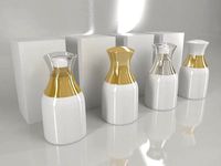4 Luxury Bottle and Box - White edition