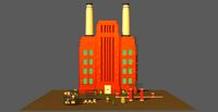 Cartoon Low-Poly Factory Area Pack