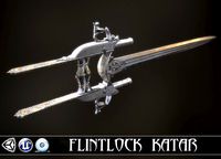 SILVER LORD - Flintlock Katar