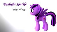 My Little Pony TwilightSparkle With Wings 3D Model