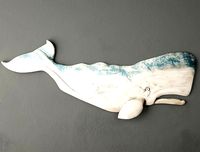 Hand-Carved Sperm Whale