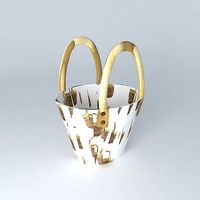 Cabas Shopping girl houses the world