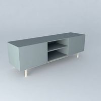 ARTIC gray TV stand houses the world