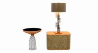 Donghia ESHA ALTA LAMP and classicon bell table
