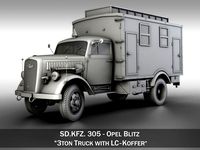 Opel Blitz - 3t Ambulance Truck with EC Koffer
