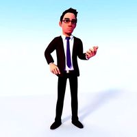 CARTOON OFFICE MAN