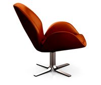 Aluna Leather Swivel Chair by West Elm