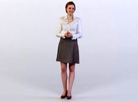 Petra 0083 Woman standing, gesturing