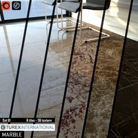 TUREX INTERNATIONAL Marble Tiles Set