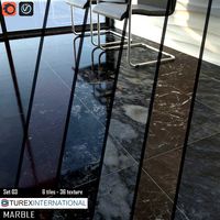 TUREX INTERNATIONAL Marble Tiles Set