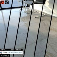 TUREX INTERNATIONAL Marble Tiles Set