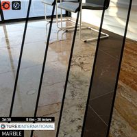 TUREX INTERNATIONAL Marble Tiles Set